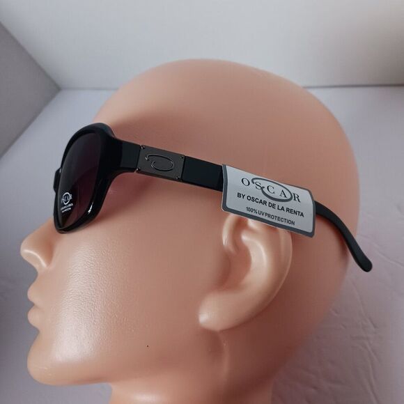 Oscar De La Renta Black Dark Lens Sunglasses Rounded Square main image 6